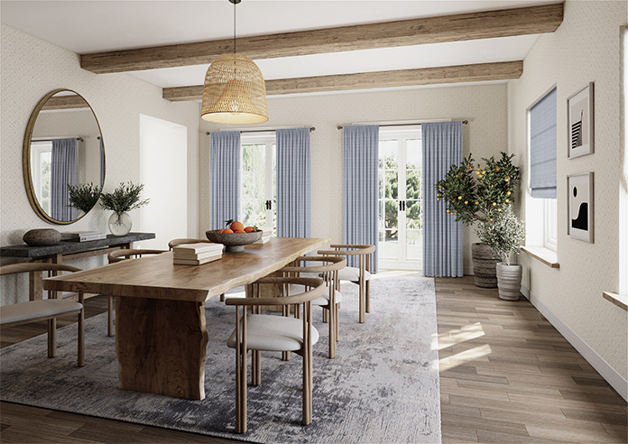 Aztec, Indigo - Made to Measure Curtains - Image 7